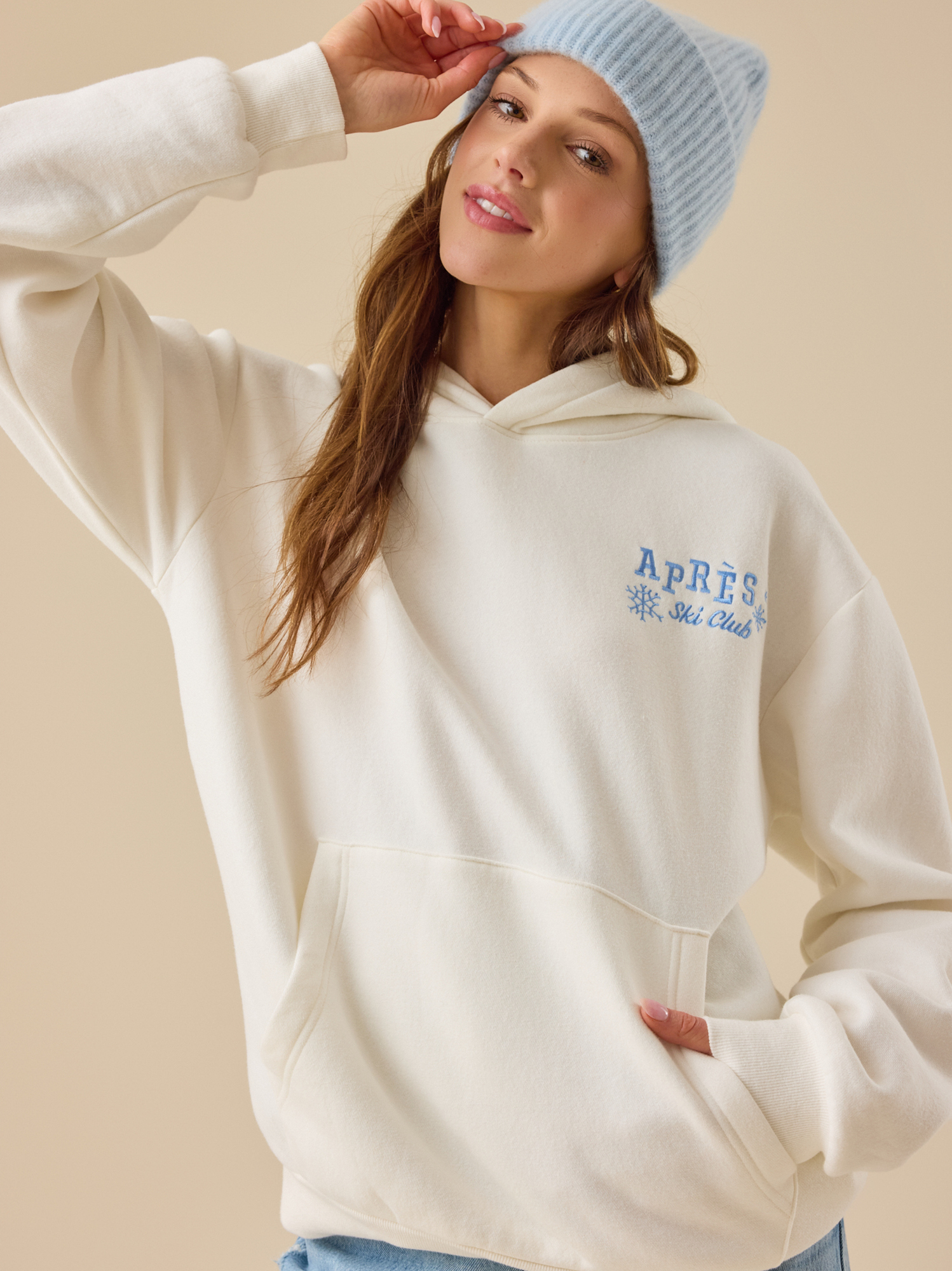 Apres Ski Club Hoodie in White | Altar'd State