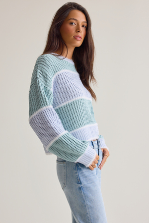 Harper June Striped Sweater - Altar'd State - 
