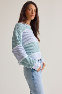 Harper June Striped Sweater Detail 4 - Altar'd State
