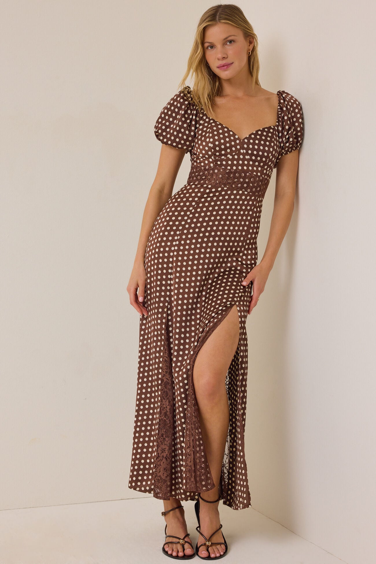 London Satin Maxi Dress