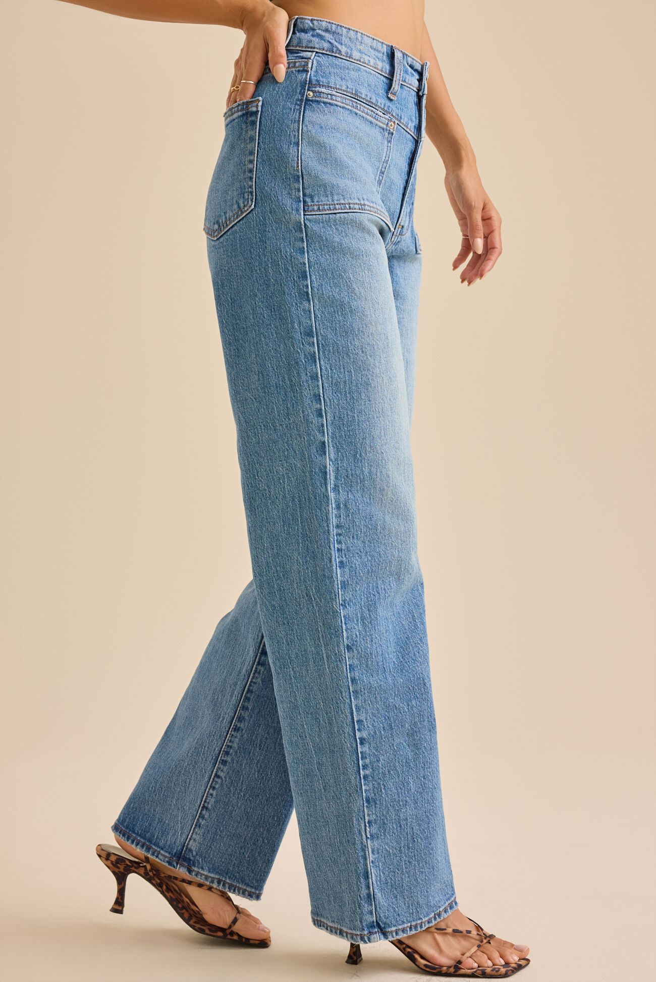 Carlin High Rise Straight Leg Jean