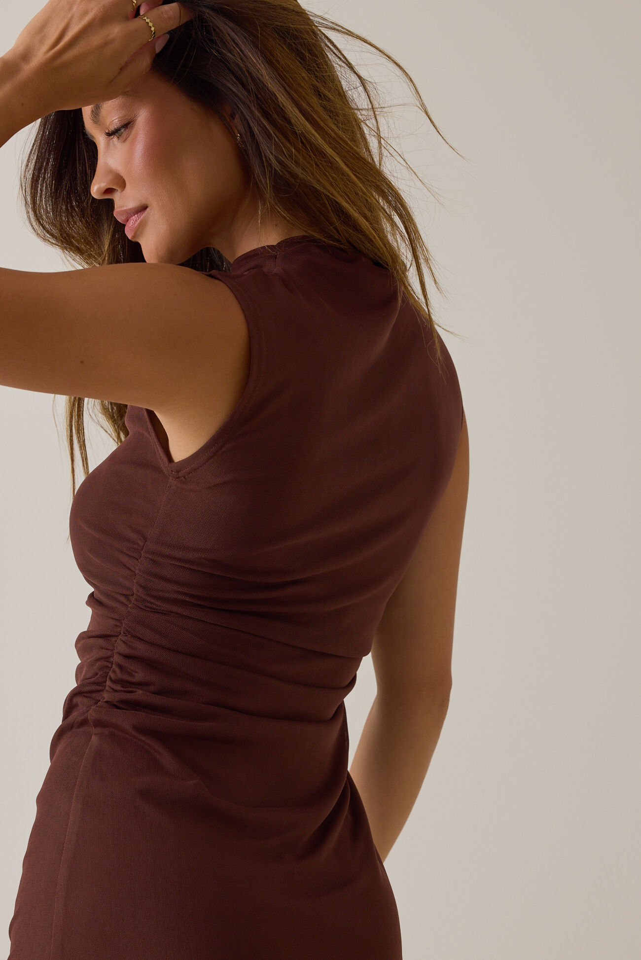Miller High Neck Mini Dress