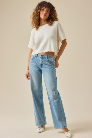 Millie Bow Back Sweater - Altar'd State - 