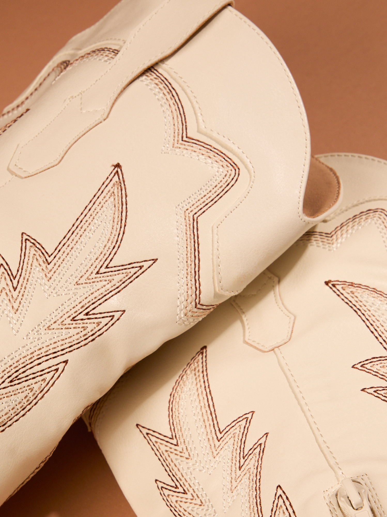 Melia Western Boots in White | Altar'd State
