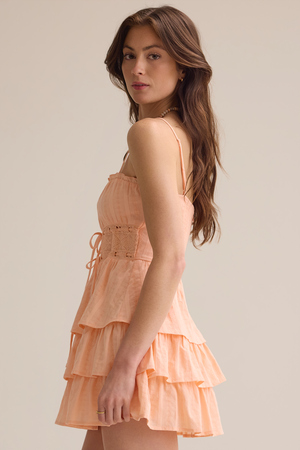 Zoie Tiered Mini Dress - Altar'd State - 