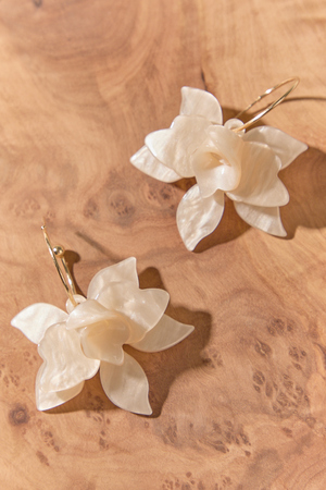 Open Hoop Flower Earrings - Altar'd State - 