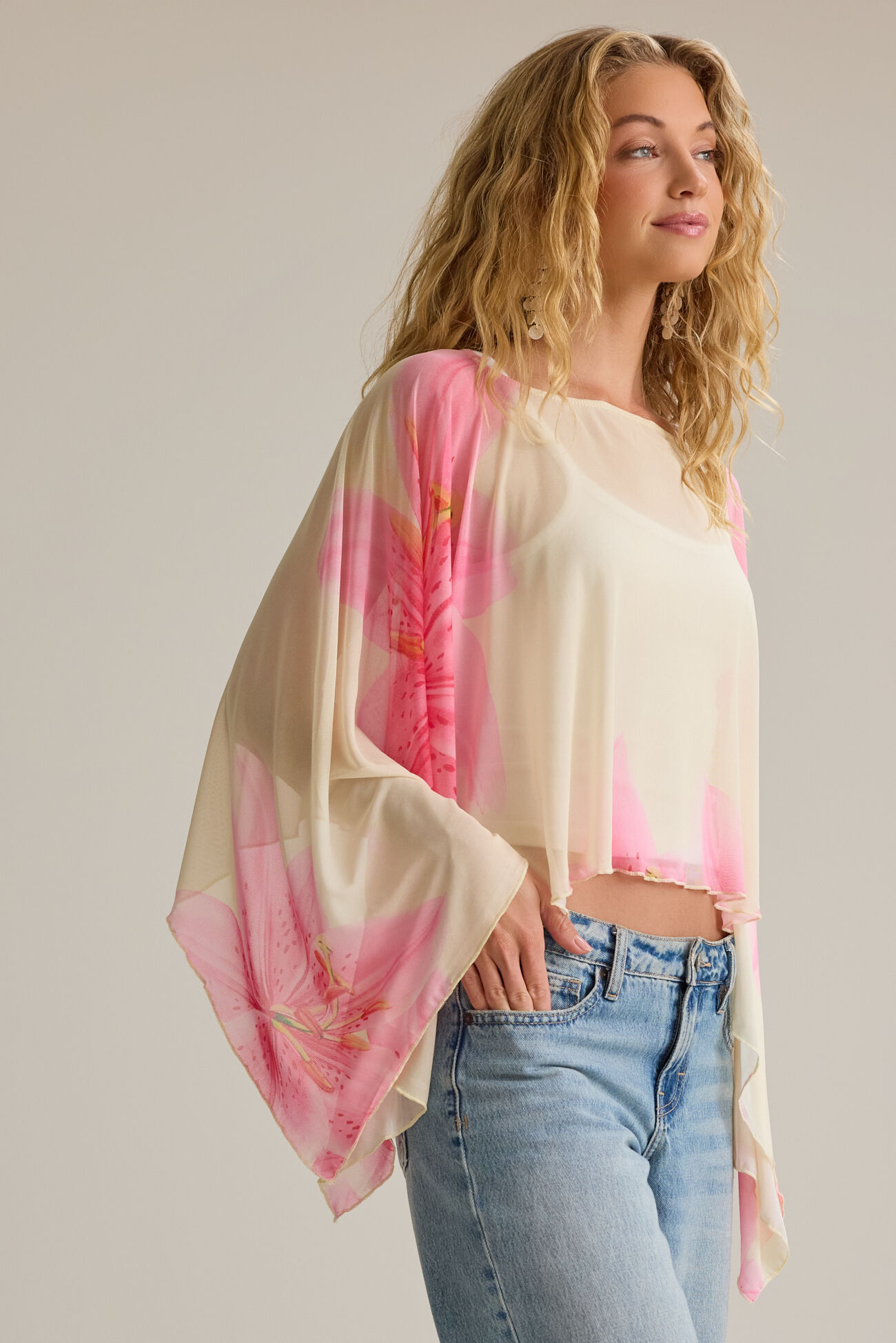 Brielle Floral Poncho