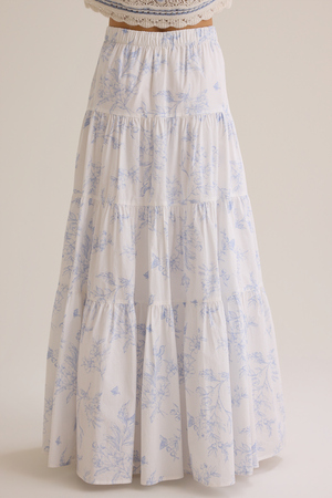 Catherine Floral Midi Skirt - Altar'd State - 