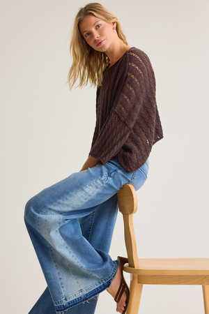 Alexis Knit Boxy Tee - Altar'd State