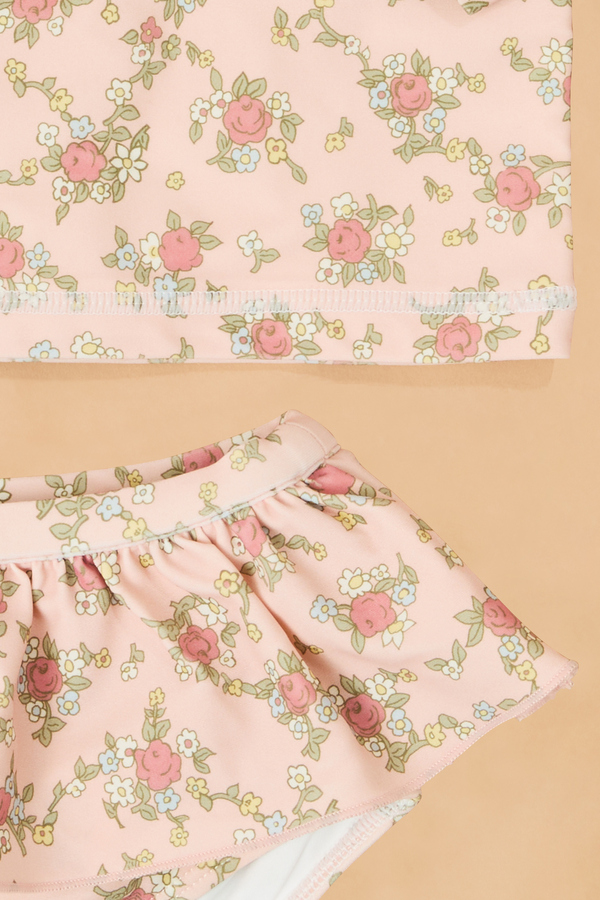 Edith Rose Two Piece Ruffle Swimsuit Detail 2 - Altar'd State