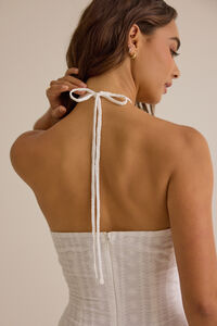 Kie Halter Embroidered Mini Dress Detail 5 - Altar'd State