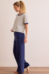 Power Stripe Ringer Boxy Tee Detail 3 - Altar'd State