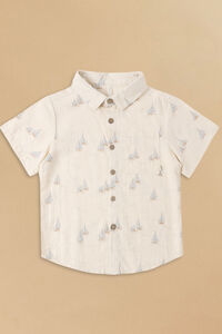 Shoreline Sail Collared Shirt by Rylee + Cru - Altar'd State