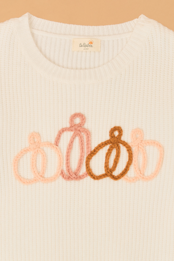 Peyton Pumpkin Top Stitch Sweater Detail 3 - Altar'd State