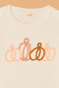 Peyton Pumpkin Top Stitch Sweater Detail 3 - Altar'd State