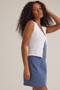 Zelia Ruffle Sleeveless Kimono Detail 3 - Altar'd State