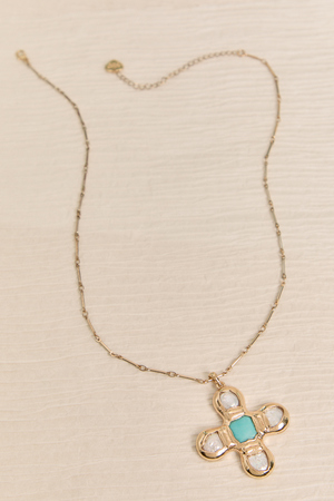 Seaside Grace Cross Necklace - Altar'd State - 