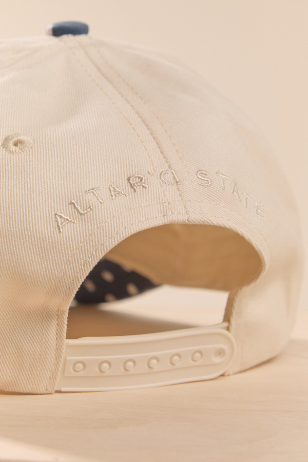 Beach Bum Polka Dot Trucker Hat Detail 5 - Altar'd State