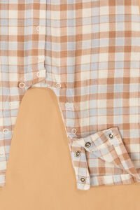 Western Plaid Polo Romper Detail 3 - Altar'd State