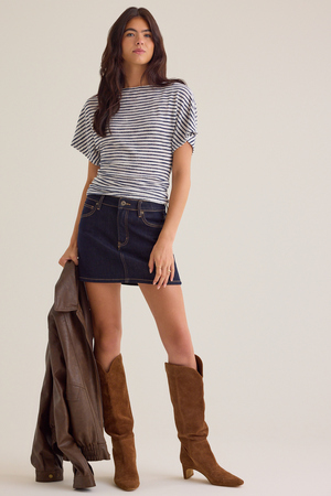 Edith Asymmetrical Stripe Top - Altar'd State