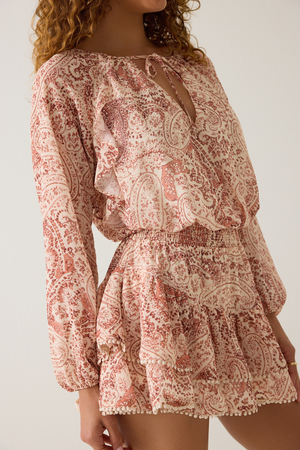 Seraphina Chiffon Drop Waist Romper - Altar'd State