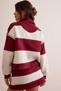 Overtime Striped Pullover Detail 5 - Altar'd State