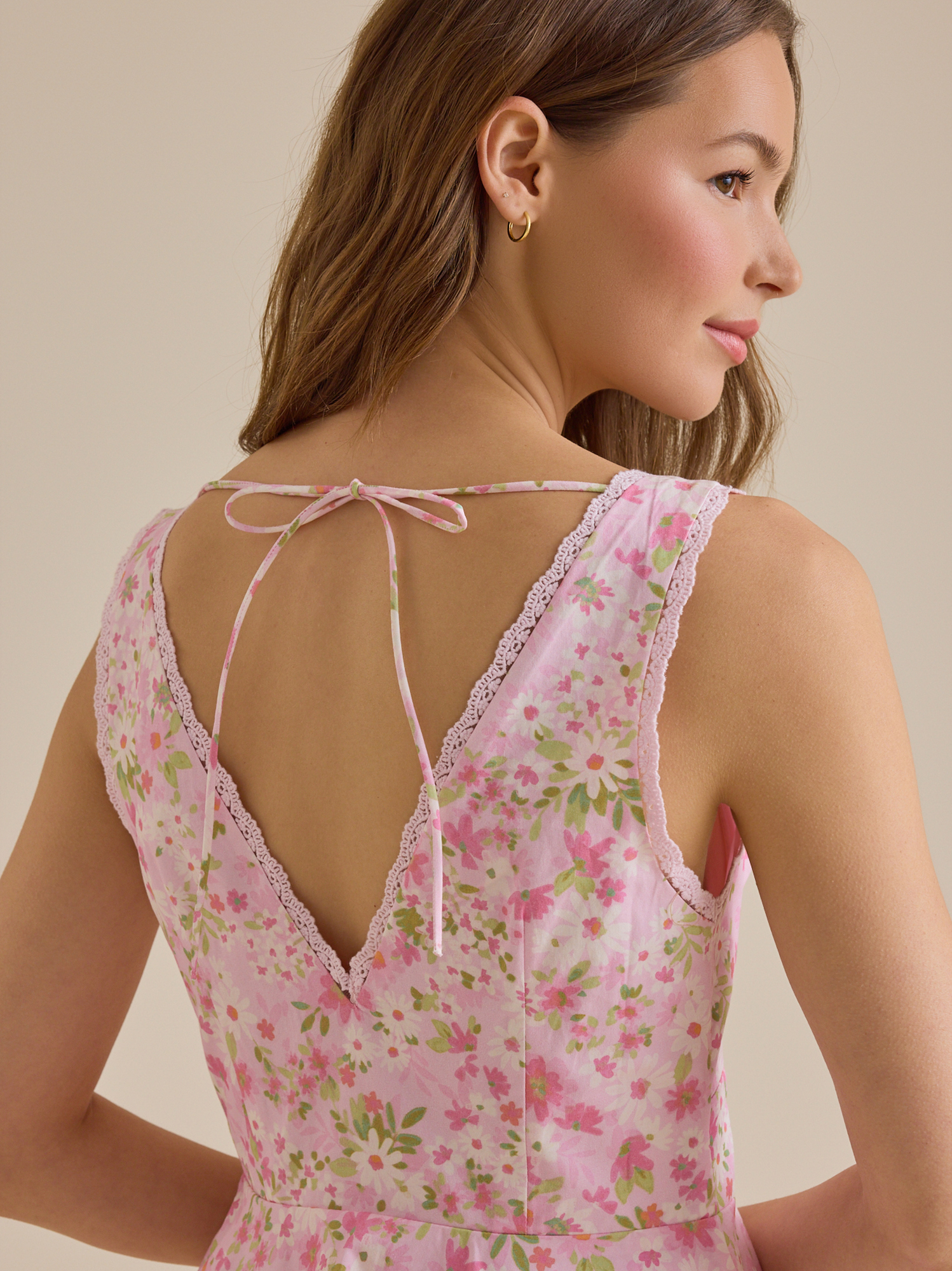 Lyndie Floral Mini Dress in Pink | Altar'd State
