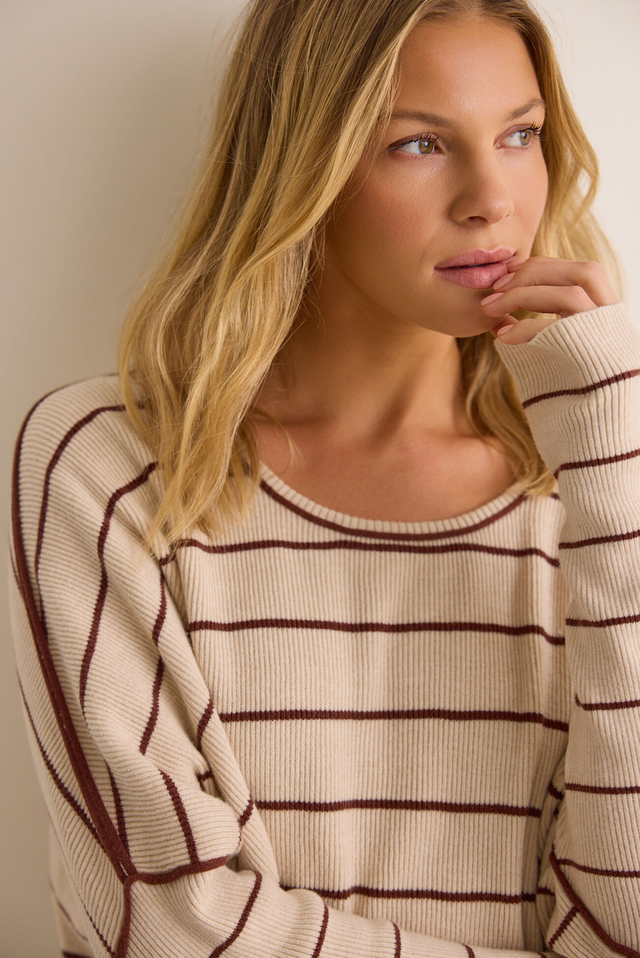 Lisa Striped Knit Sweater
