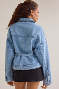Lianna Tie-Waist Denim Jacket Detail 6 - Altar'd State