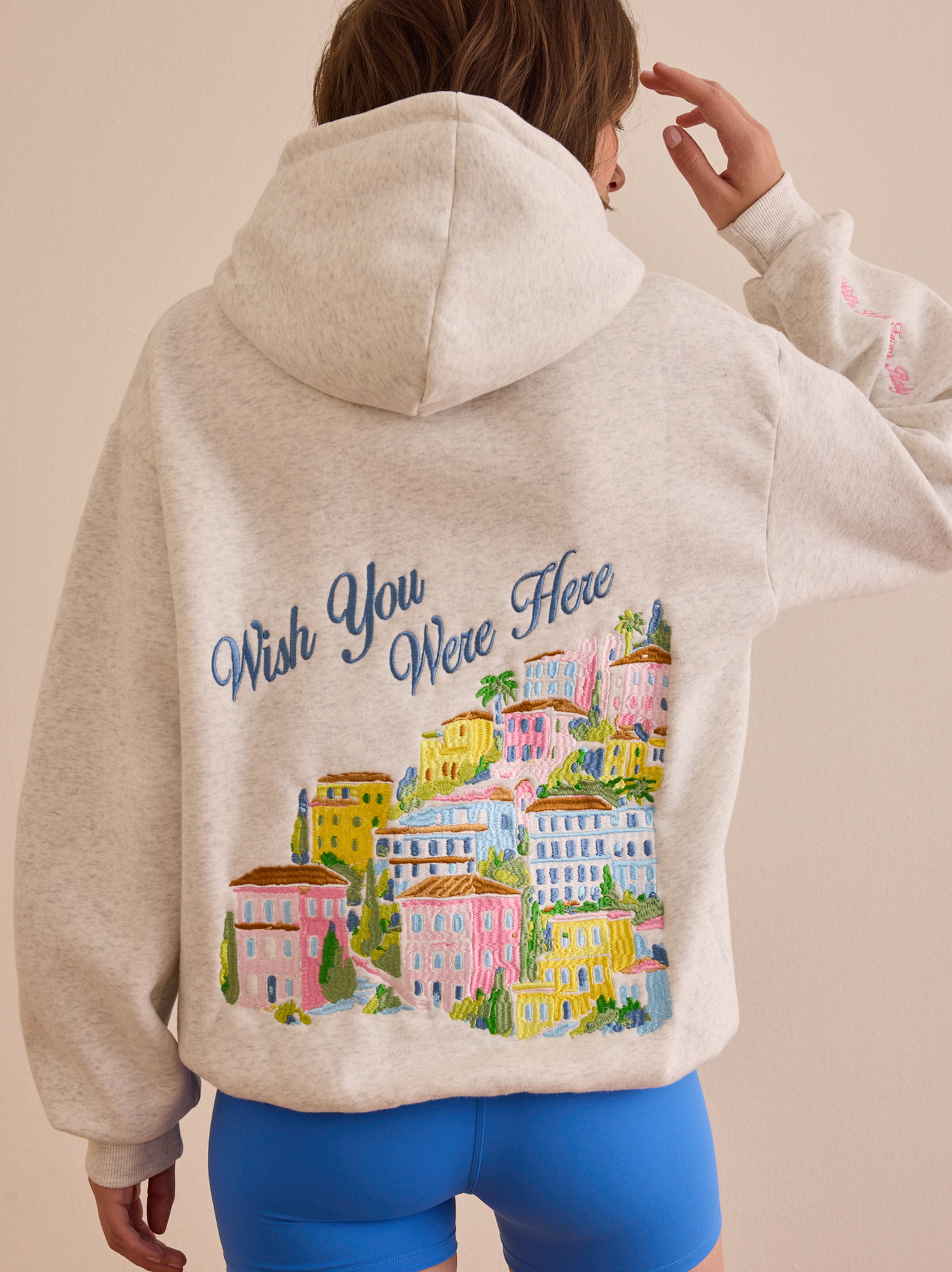 Wish You Were Here Hoodie in Heather Grey | AS Revival
