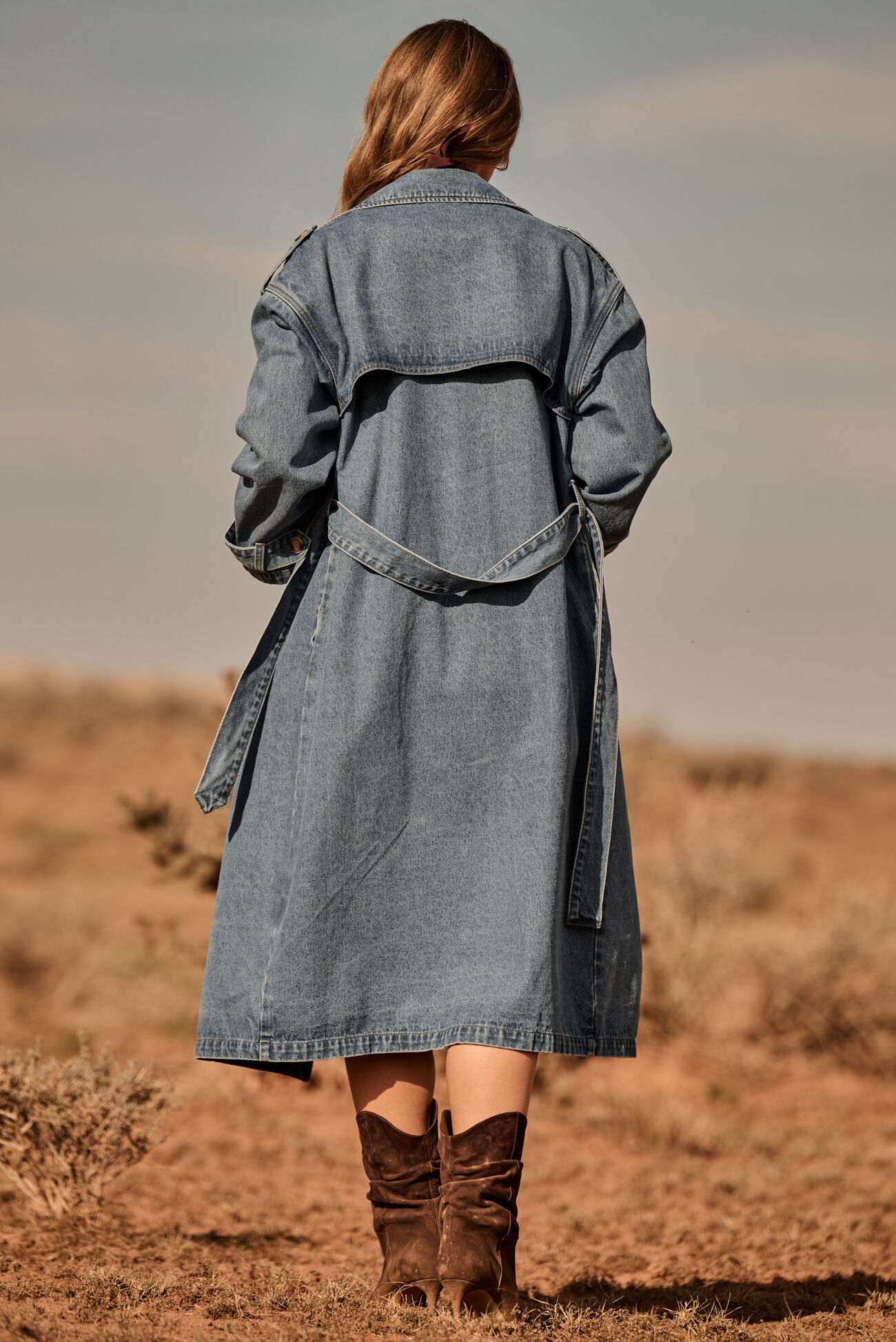Jane Denim Trench