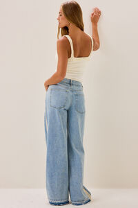 Adelynn Crochet Denim Jeans Detail 5 - Altar'd State