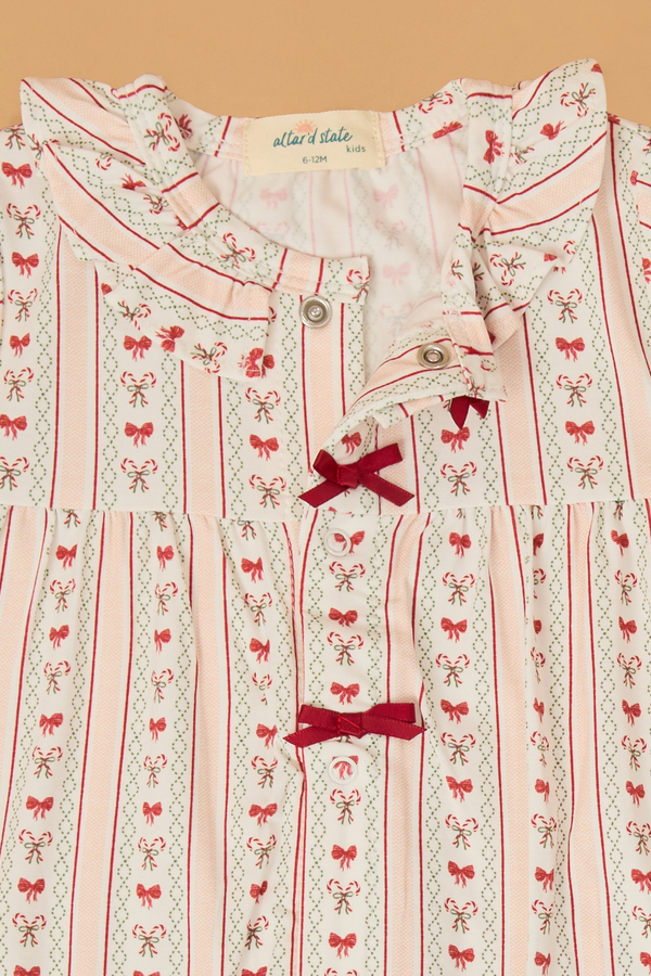Candy Cane Cuteness Romper Detail 3 - Altar'd State