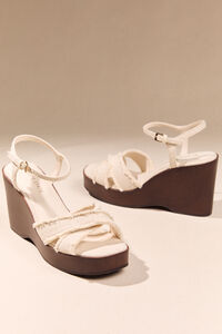 Cyndi Canvas Wood Wedge - Altar'd State