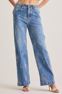 Iris Embroidered Jeans Detail 5 - Altar'd State
