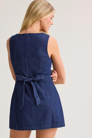 Cindy Denim Romper - Altar'd State - 