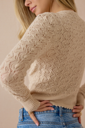 Fernley Textured Fitted Pullover Sweater - Altar'd State