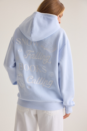 Snow Falling Books Are Calling Hoodie - Altar'd State