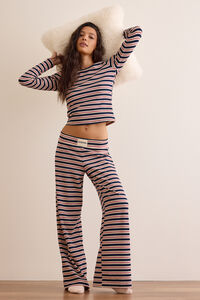 Classic Coast Stripe Long Sleeve Tee Detail 2 - Altar'd State
