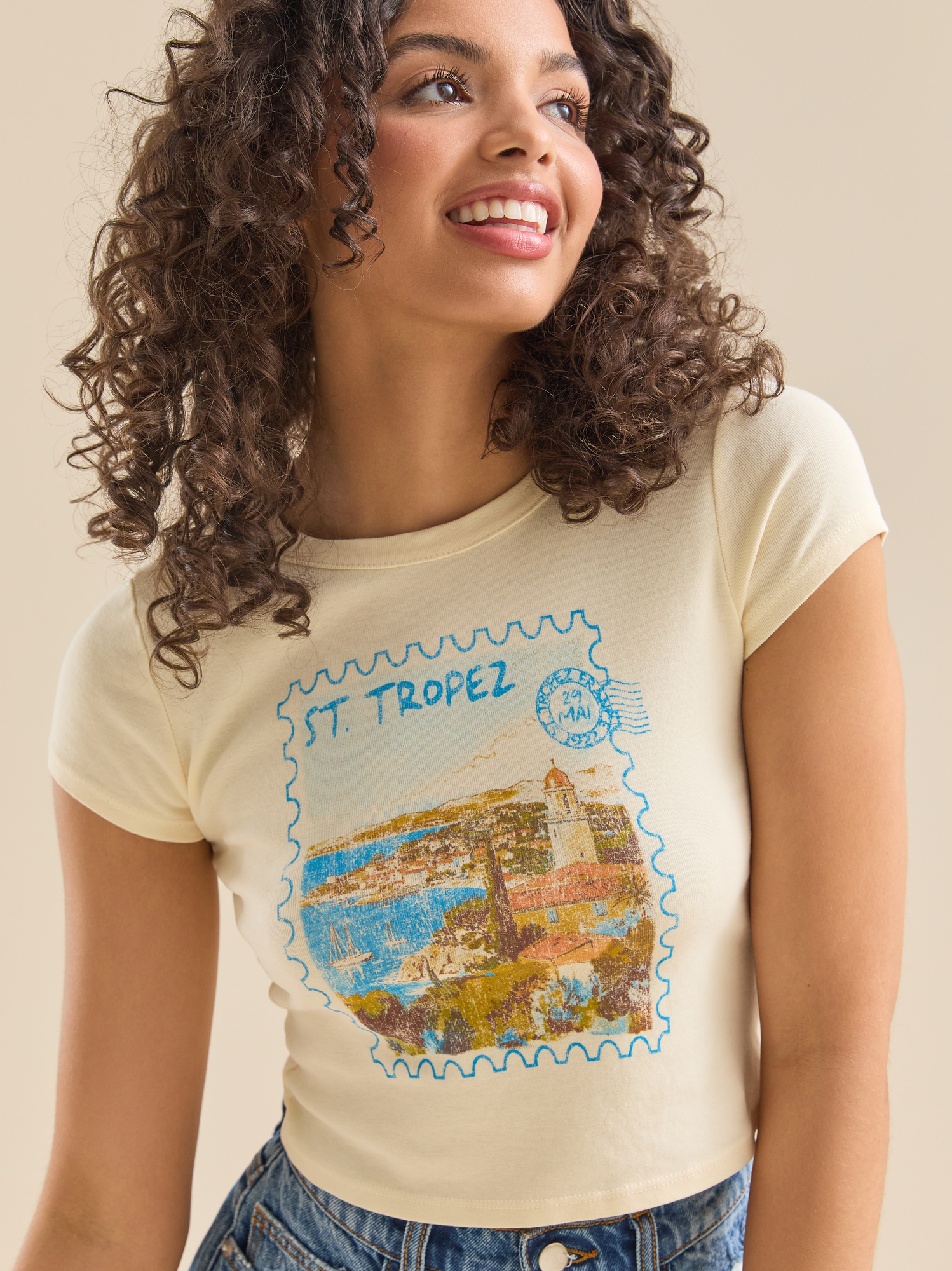 Saint Tropez Baby Tee, Multi main image 0