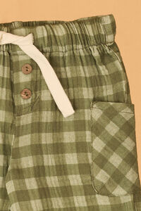 Hayes Gingham Cargo Baby Pants Detail 2 - Altar'd State