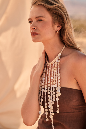 Savannah Fringe Statement Necklace - Altar'd State - 