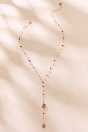 Autumn Jewel Y Necklace - Altar'd State - 