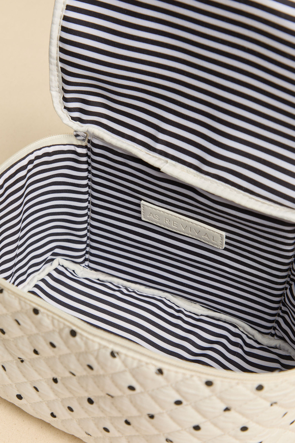 Jet Set Polka Dot Cosmetic Bag Detail 2 - Altar'd State