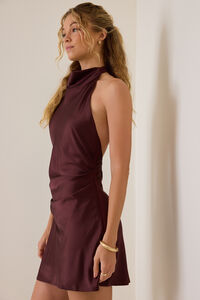 Sunny Satin Mini Dress Detail 4 - Altar'd State