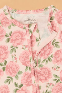 Zainy Floral Long Sleeve Romper Detail 3 - Altar'd State