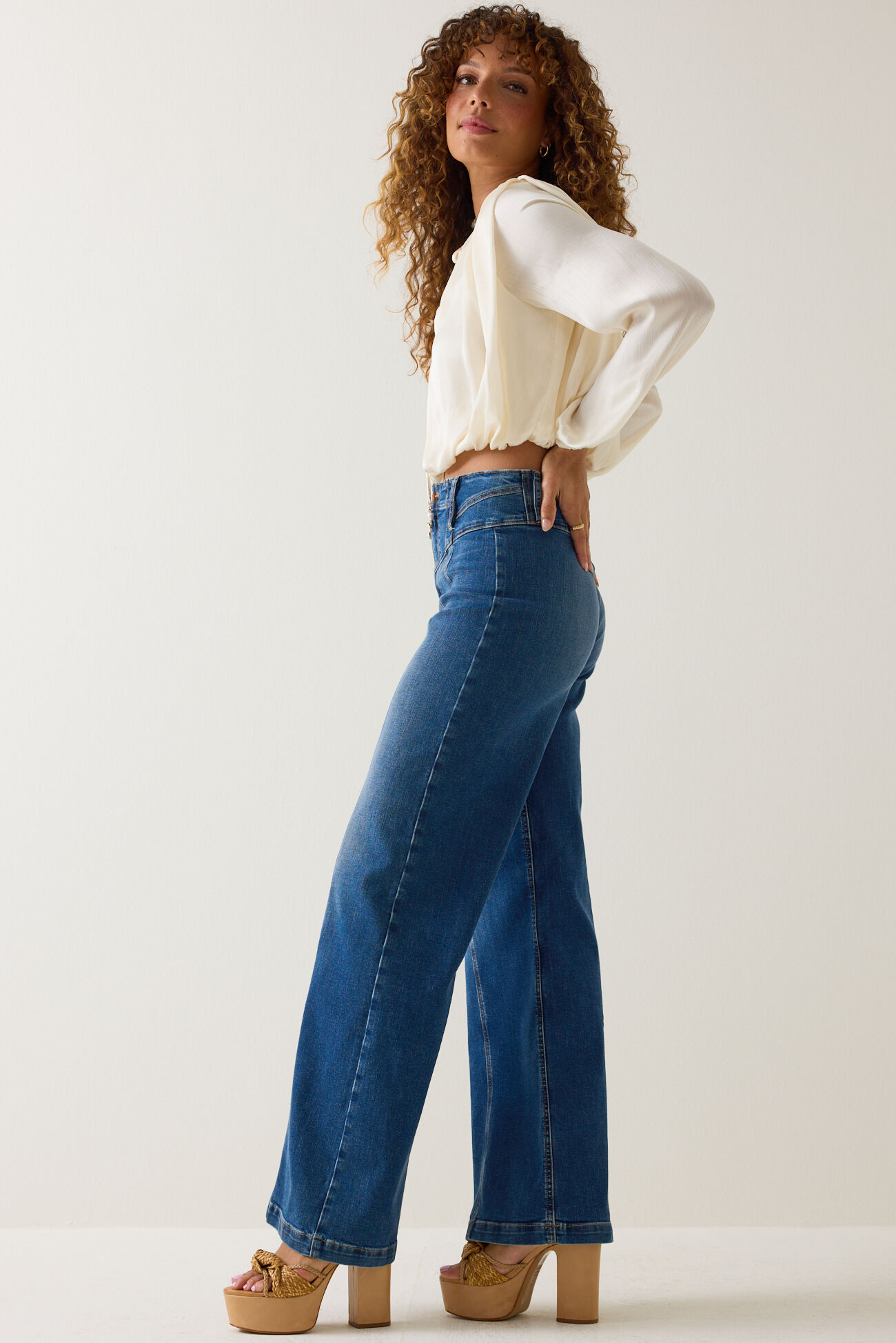 Katherine High Rise Seam Jean