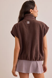 Rally Sherpa Button Vest Detail 5 - Altar'd State