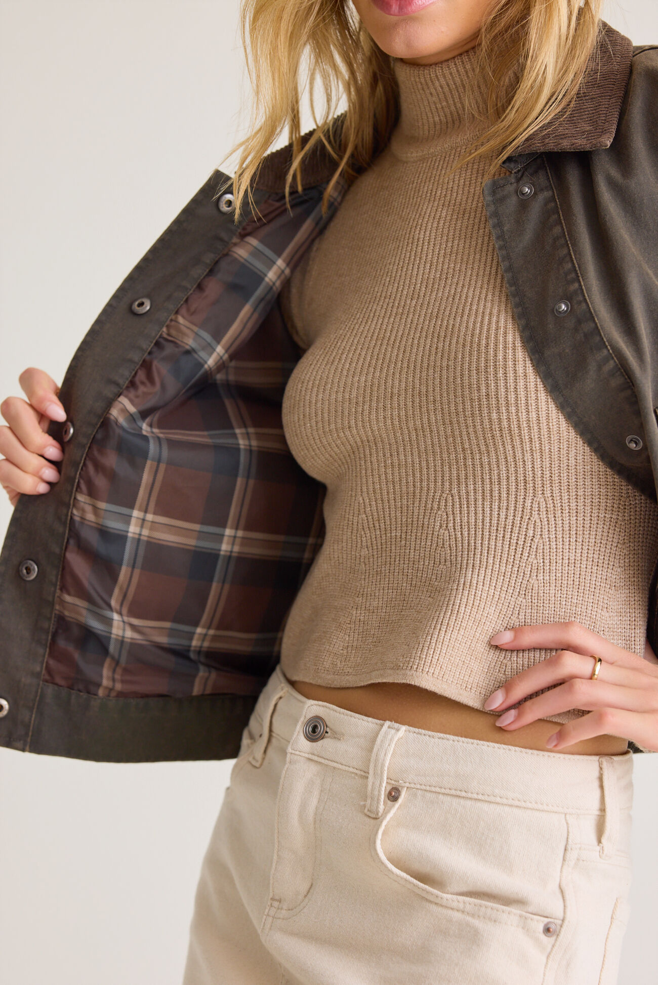 Brilee Cropped Barn Jacket