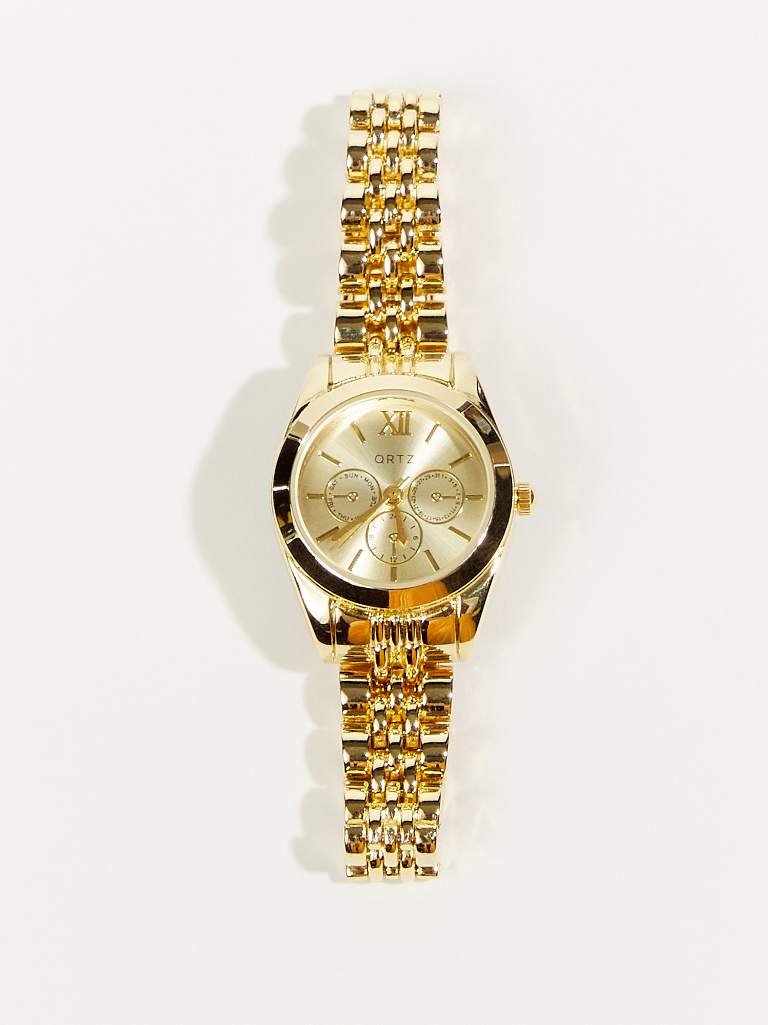 Gold Dress Watch with Round Face 
Like New OLEVS Watch Men Gold Watches for Big Face Luxury Dress round  main image 2
